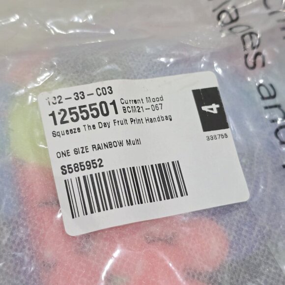 Current Mood ✦ Fruit Print Shoulder Bag ✦ Red Black Y2K Graphic Silver Buckle - Picture 11 of 13